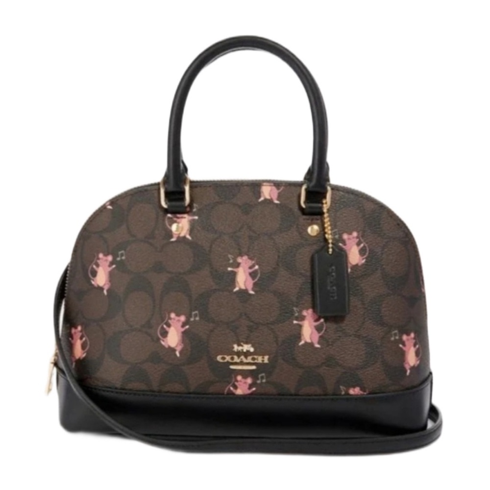 COACH NWOT: EXTREME RARE - MINI SIERRA SATCHEL SIGNATURE CANVAS PARTY MOUSE